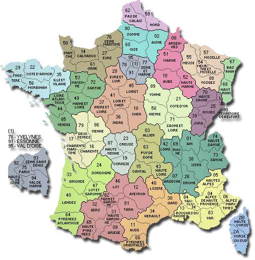 Carte des Clubs